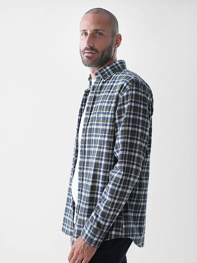 FYNCH HATTON | Hemd Regular Fit  | dunkelgrün