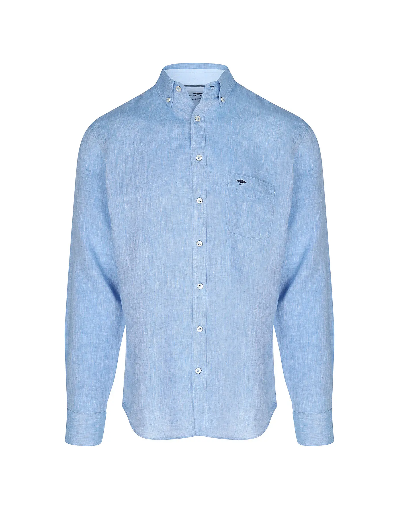 FYNCH HATTON | Leinenhemd Casual Fit | blau
