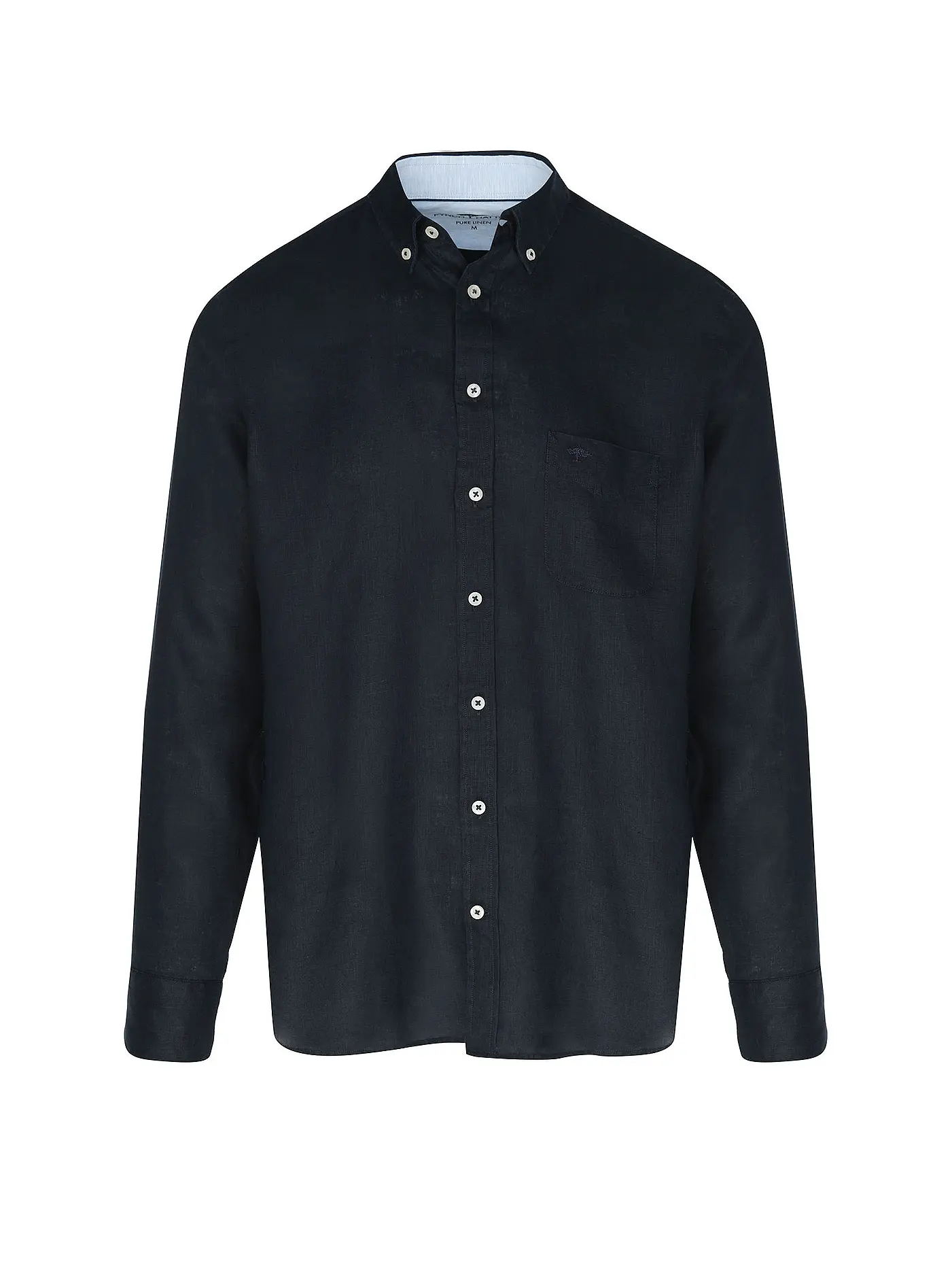FYNCH HATTON | Leinenhemd Casual Fit | dunkelblau