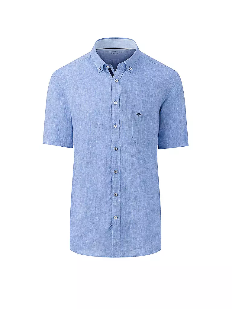 FYNCH HATTON | Leinenhemd Casual Fit | hellblau