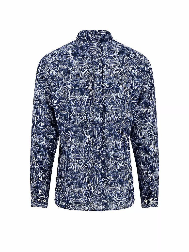 FYNCH HATTON | Leinenhemd Casual Fit | dunkelblau