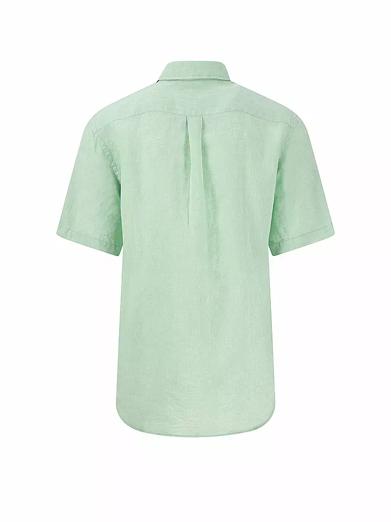 FYNCH HATTON | Leinenhemd Casual Fit | hellgrün