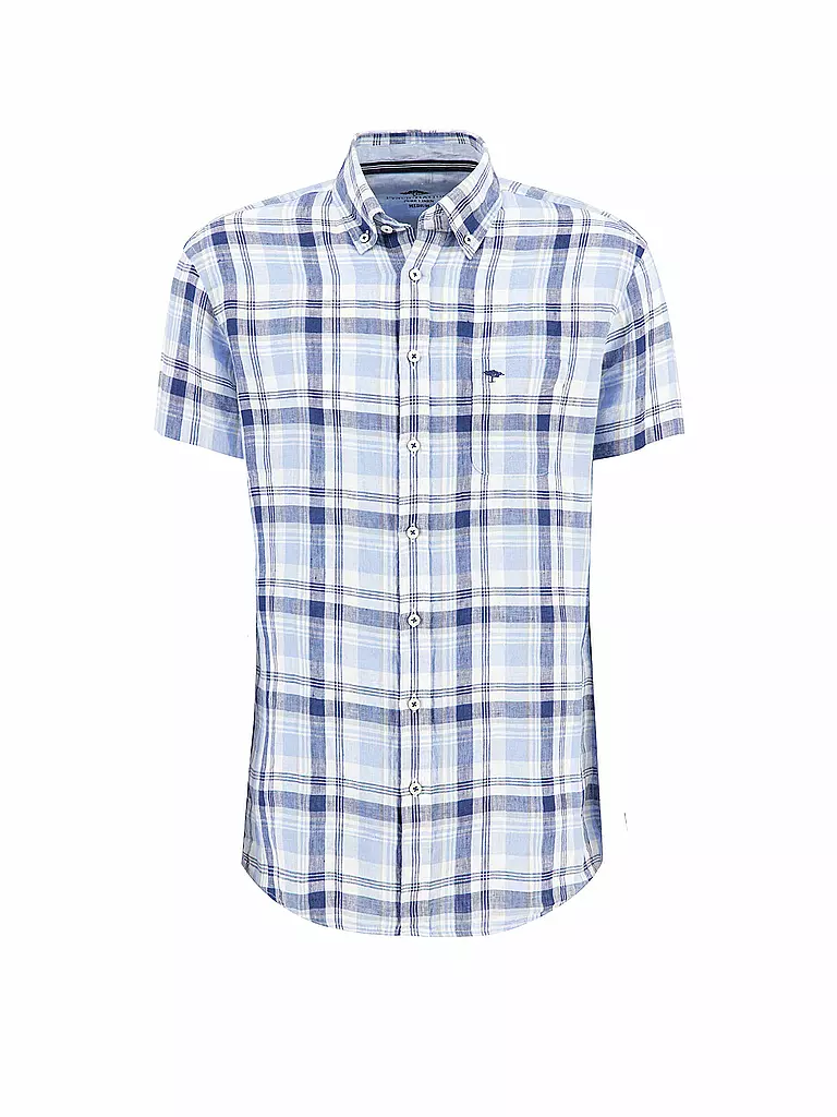 FYNCH HATTON | Leinenhemd Regular Fit  | hellblau