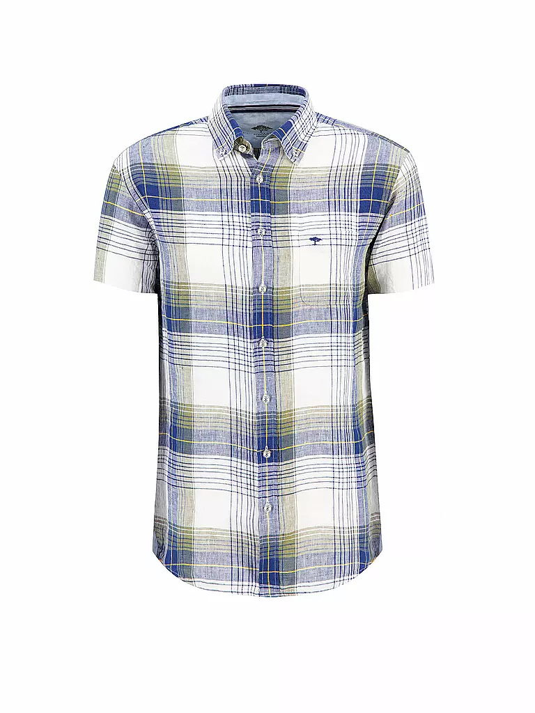 FYNCH HATTON | Leinenhemd Regular Fit  | hellblau
