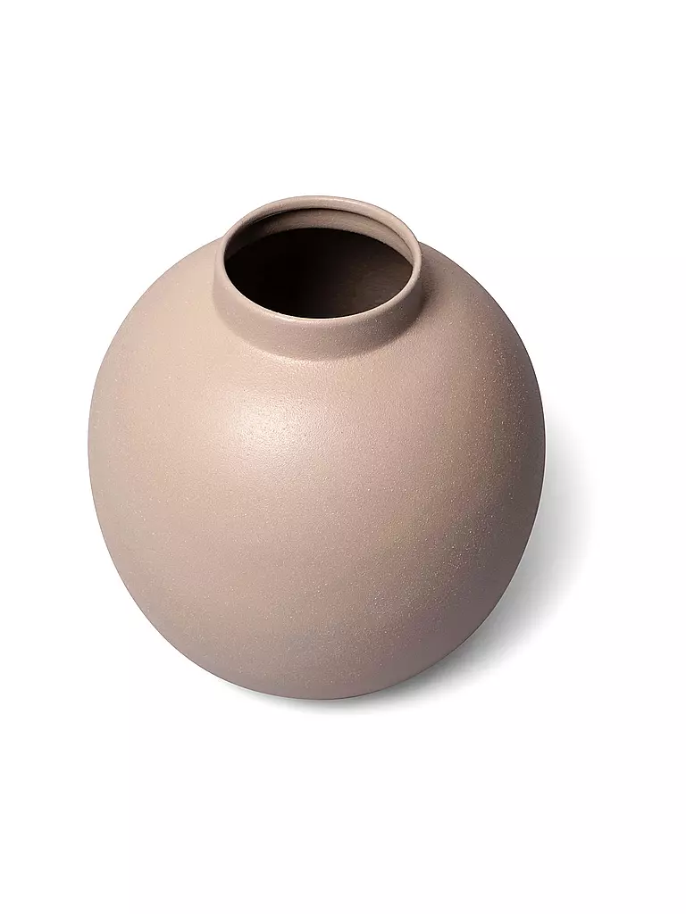 FYNCH HATTON | Metallvase 19cm klein MOYA Elephant Grey | hellgrau