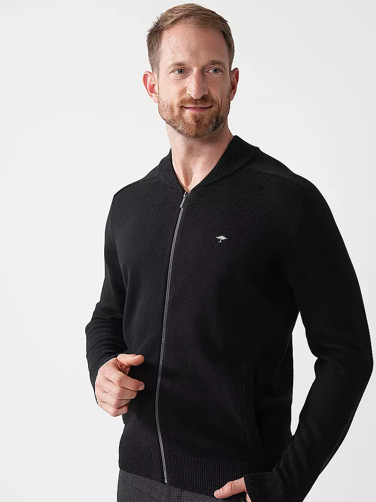 FYNCH HATTON | Strickjacke | schwarz