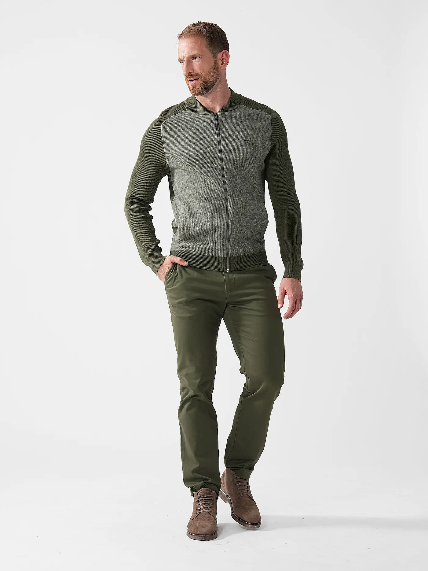 FYNCH HATTON | Sweatjacke | olive