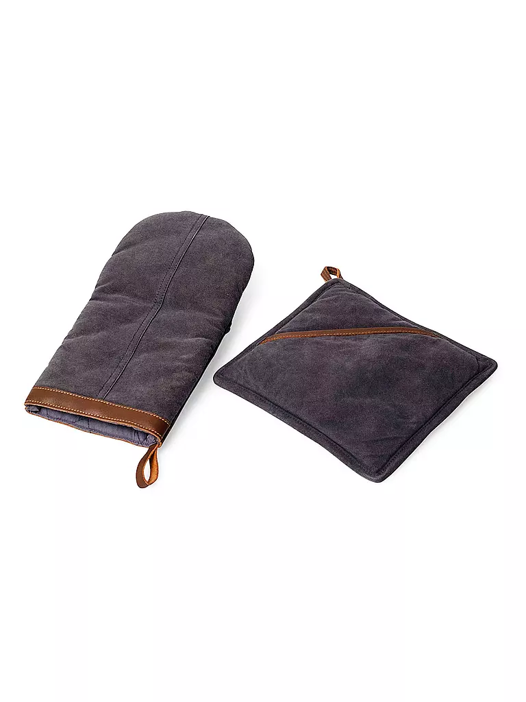 FYNCH HATTON | Topflappen und Ofenhandschuh TAMBA  | dunkelblau