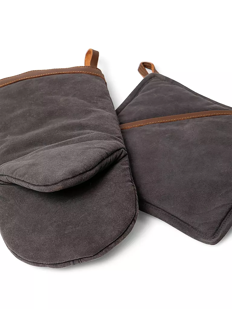 FYNCH HATTON | Topflappen und Ofenhandschuh TAMBA  | dunkelblau