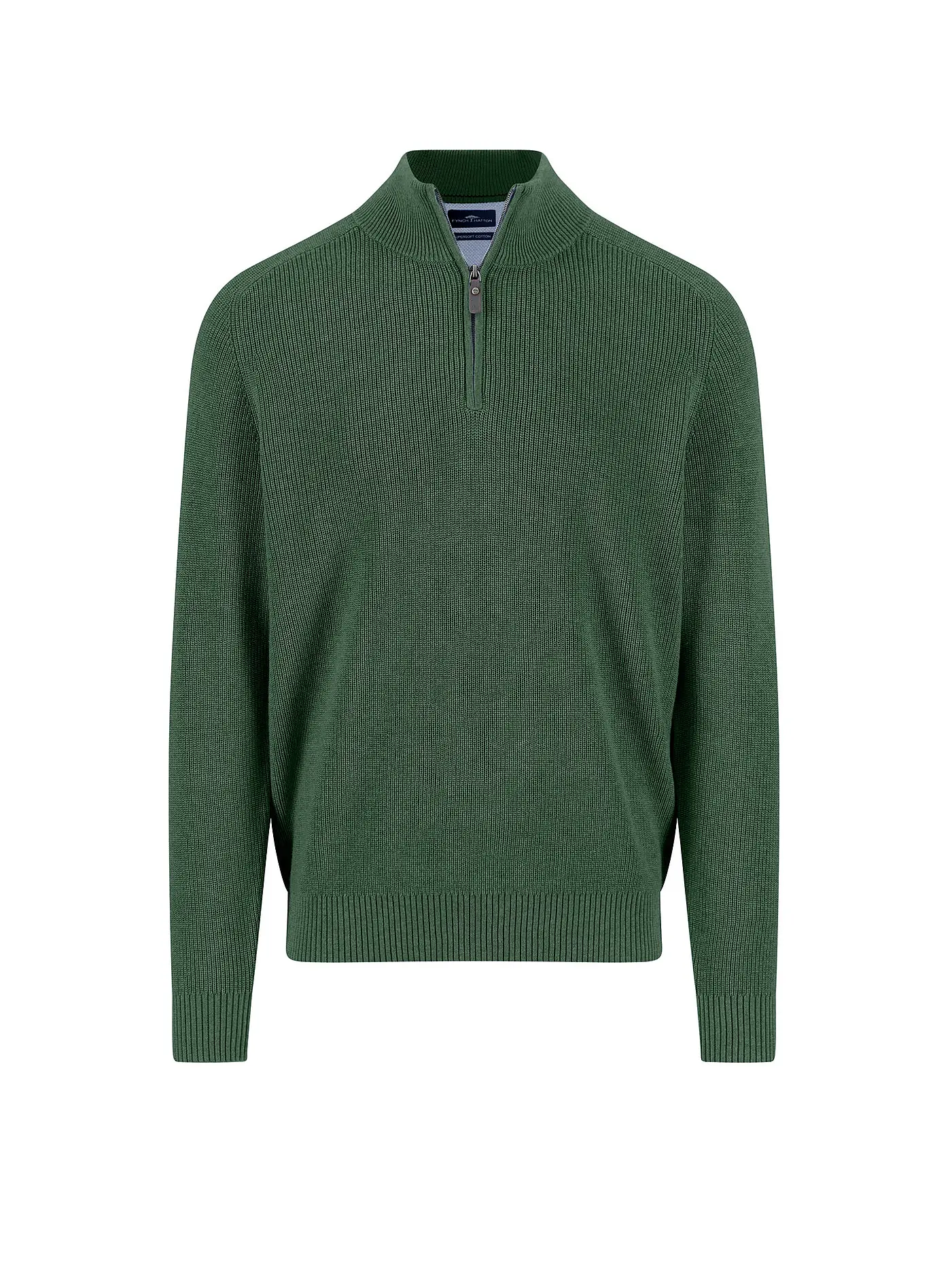 FYNCH HATTON | Troyer Pullover  | dunkelgrün