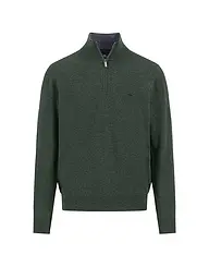 FYNCH HATTON | Troyer Pullover  | dunkelgrün