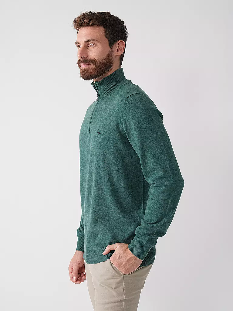 FYNCH HATTON | Troyer Pullover | dunkelgrün