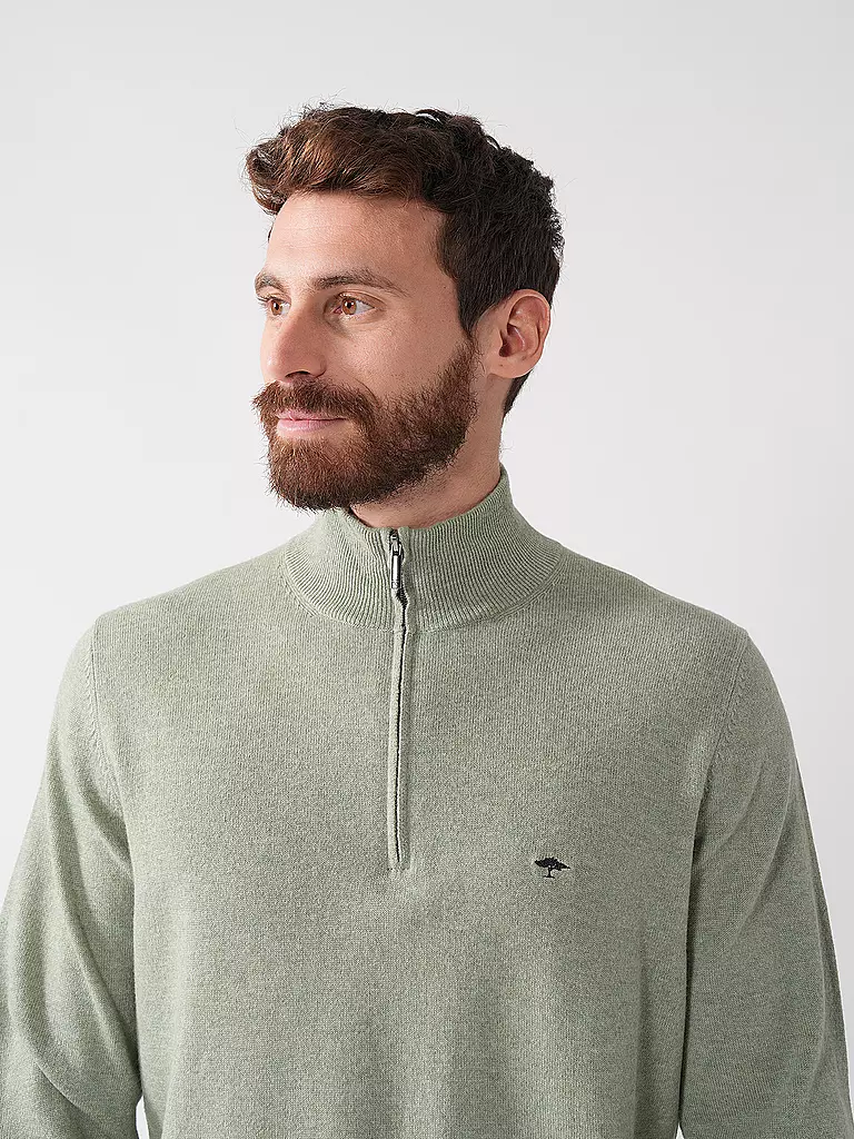 FYNCH HATTON | Troyer Pullover | olive