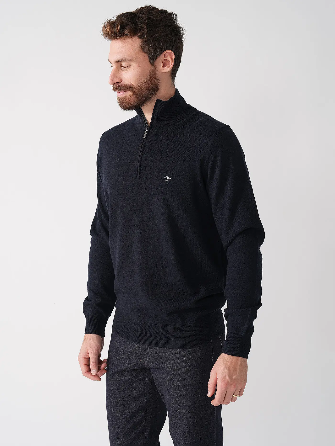 FYNCH HATTON | Troyer Pullover | dunkelblau