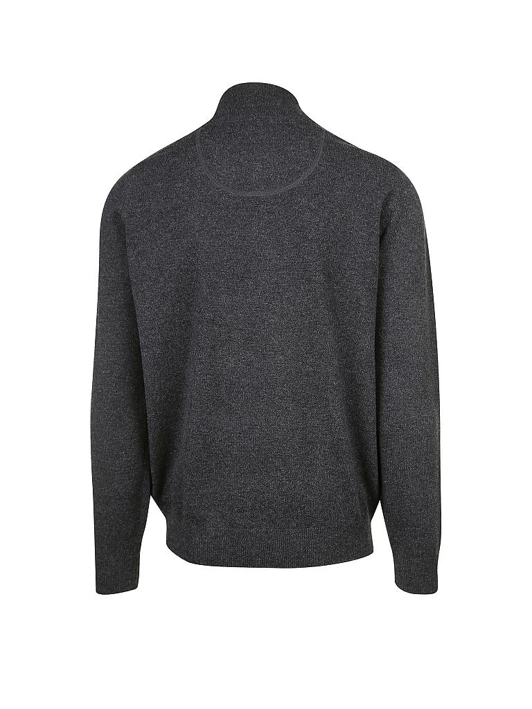 FYNCH-HATTON Pullover Wollmix - Mit Troyer-Kragen Und Melange-Effekt