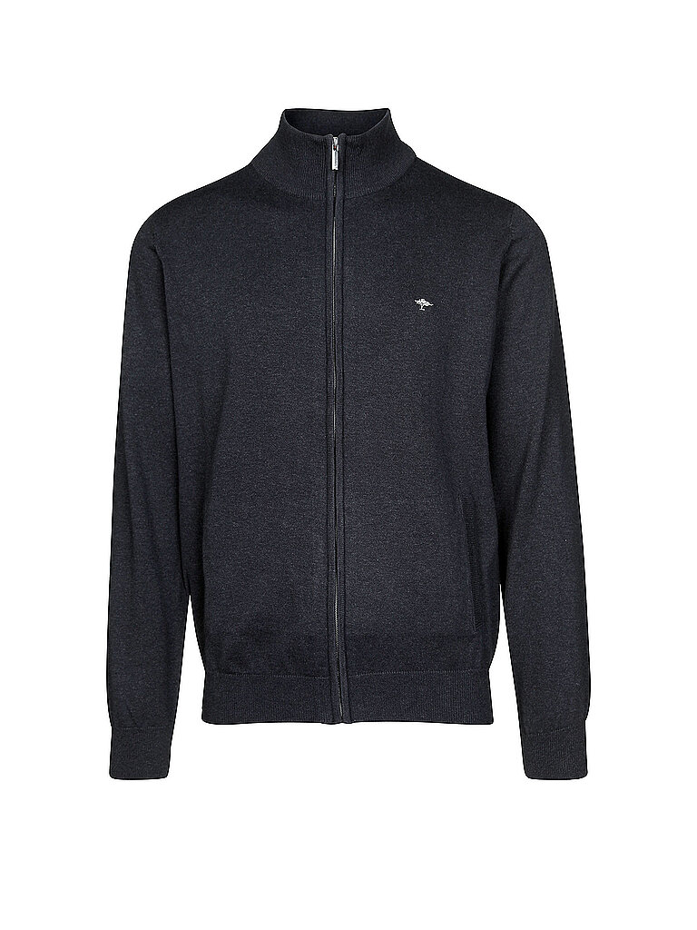 FYNCH-HATTON Strickjacke aus Baumwolle mit Stehkragen Charcoal/M