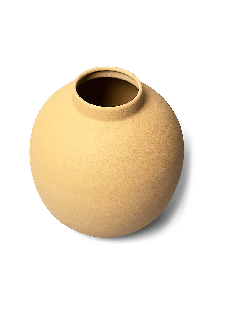 FYNCH-HATTON Metallvase 19cm klein MOYA Corn gelb – FYNCH-HATTON