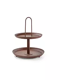 FYNCH-HATTON | Etagere 2-stufig 30x37cm MAANDAZI  elephant grey | hellbraun