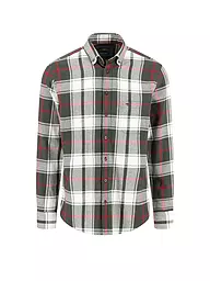 FYNCH-HATTON | Flanellhemd Regular Fit  | grün