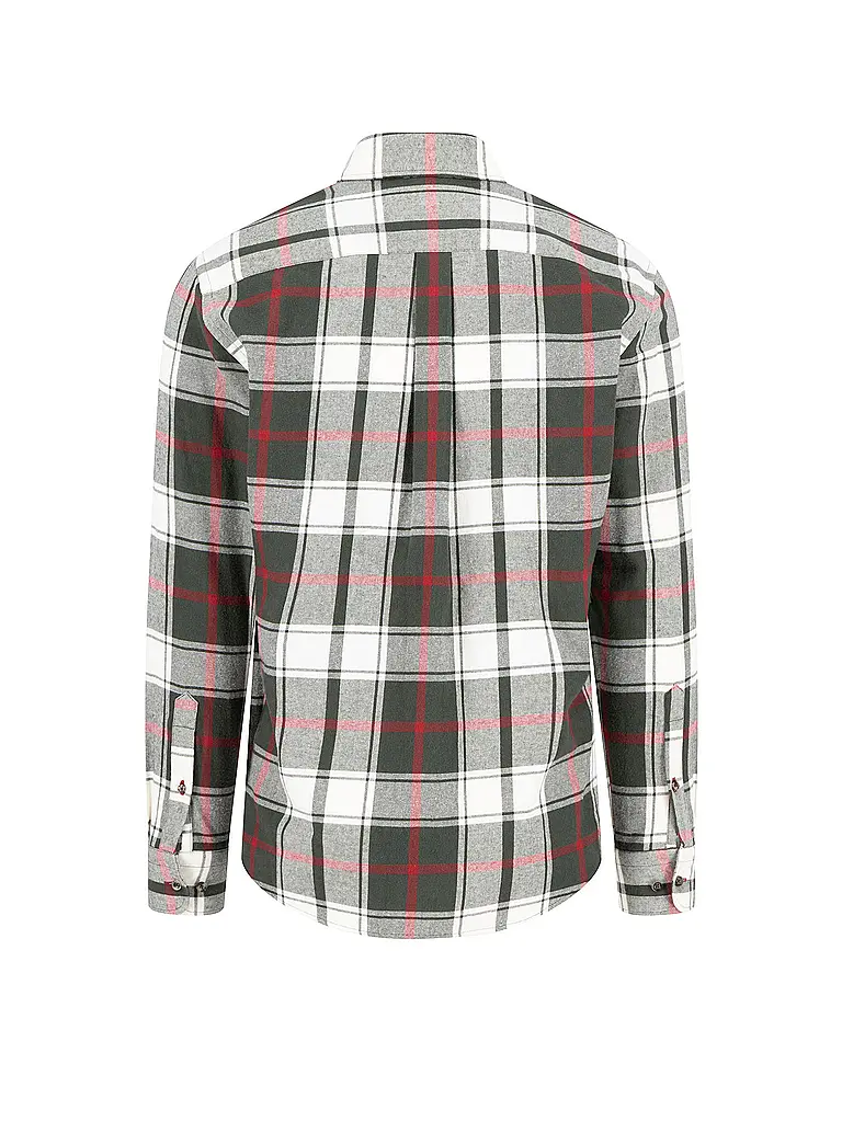 FYNCH-HATTON | Flanellhemd Regular Fit  | grün