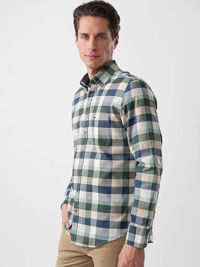FYNCH-HATTON | Flanellhemd Regular Fit | 