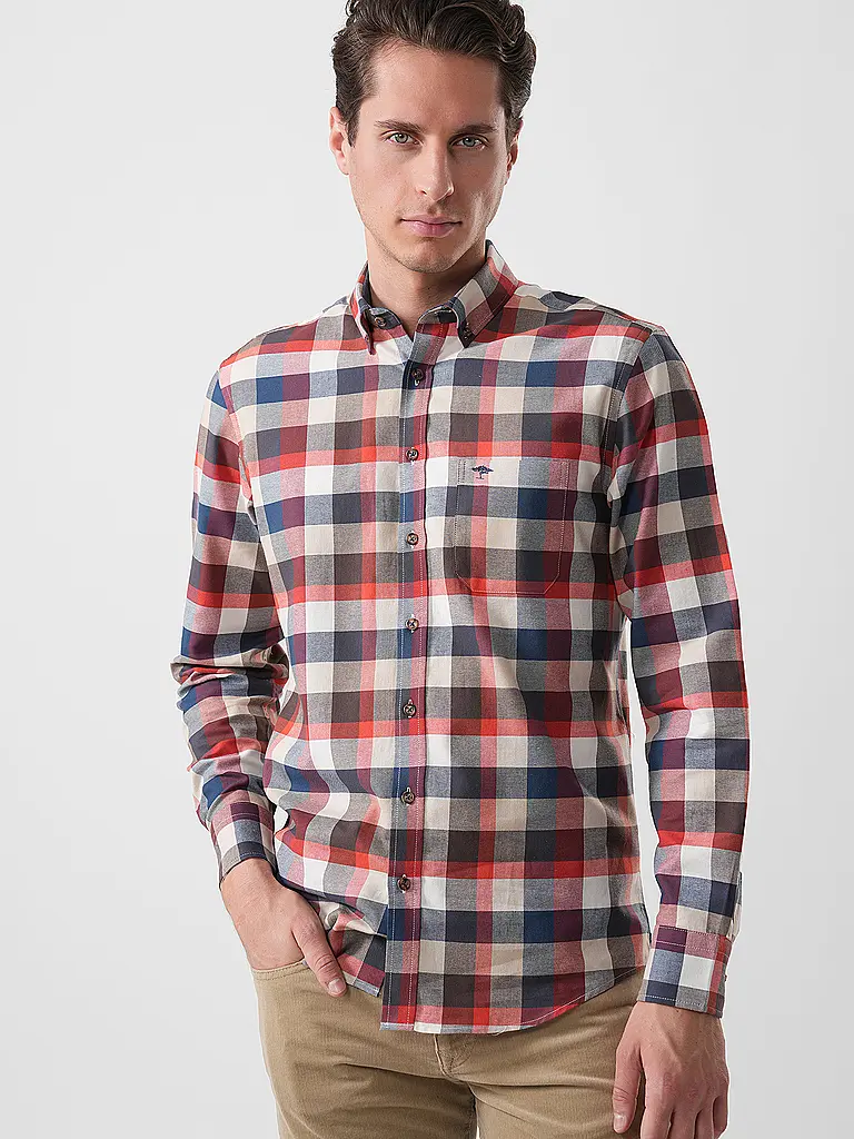 FYNCH-HATTON | Flanellhemd Regular Fit | 