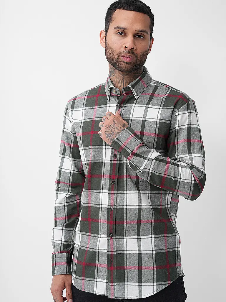FYNCH-HATTON | Flanellhemd Regular Fit | 