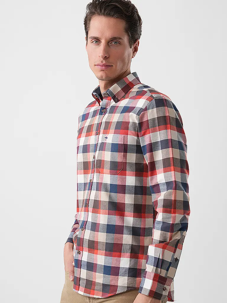 FYNCH-HATTON | Flanellhemd Regular Fit | 