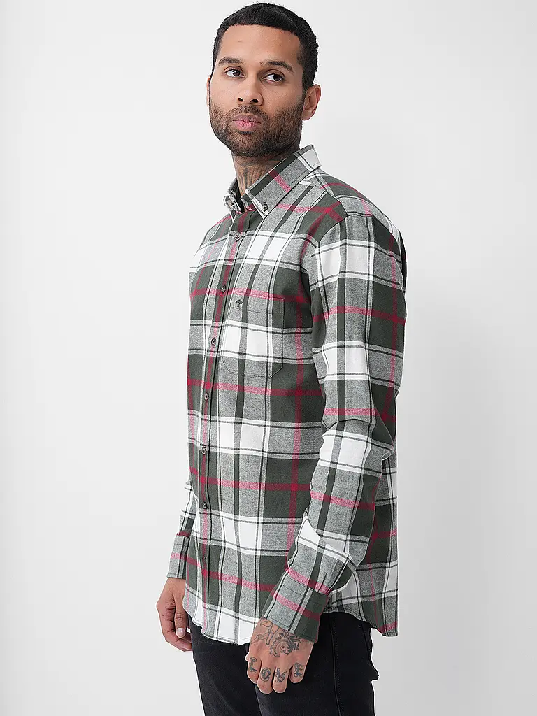 FYNCH-HATTON | Flanellhemd Regular Fit | 