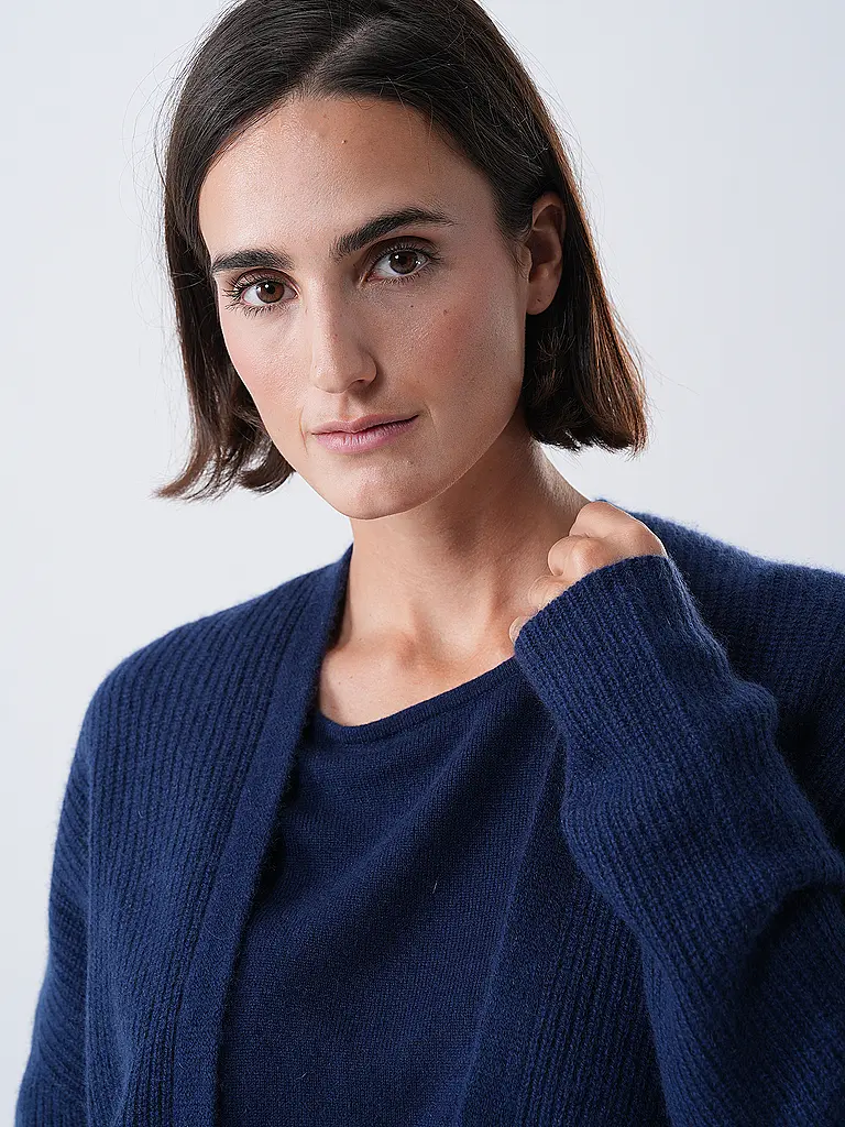 FYNCH-HATTON | Kaschmirstrickjacke | dunkelblau