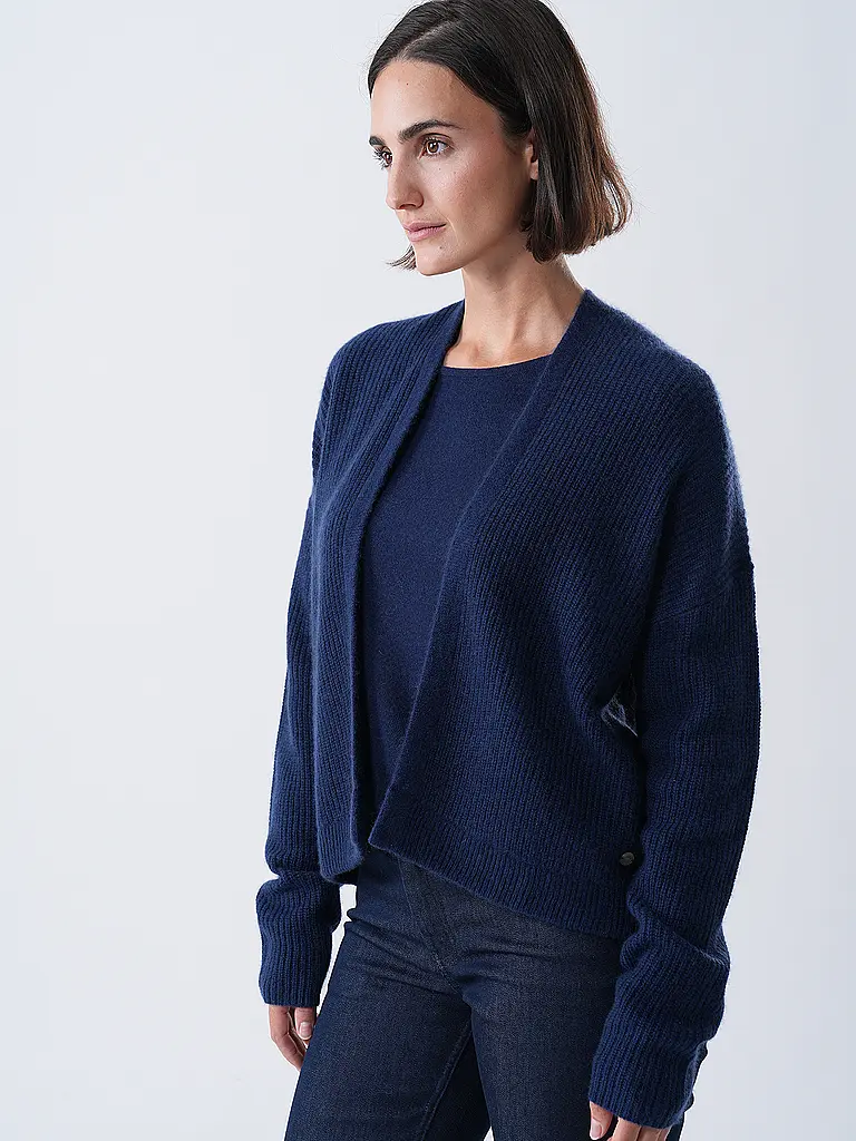 FYNCH-HATTON | Kaschmirstrickjacke | dunkelblau