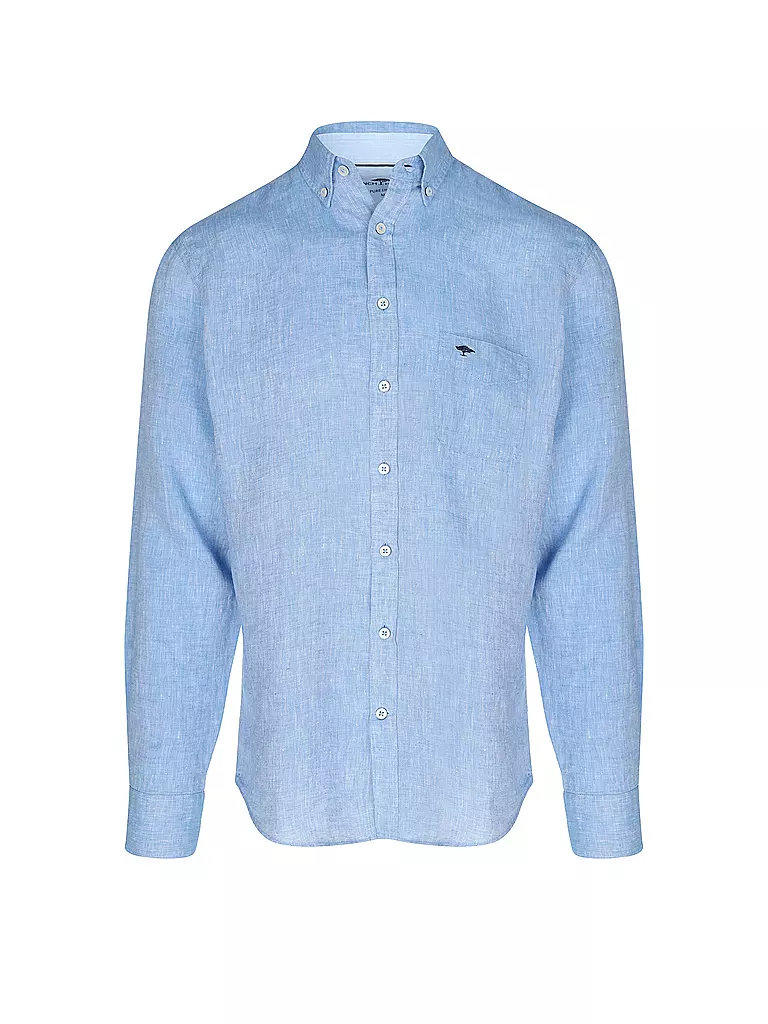 FYNCH-HATTON | Leinenhemd Casual Fit | Blau