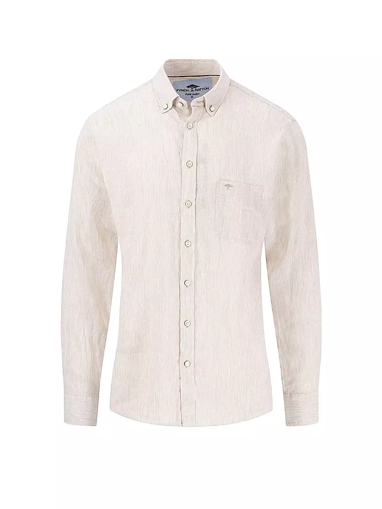 FYNCH-HATTON | Leinenhemd Casual Fit | beige