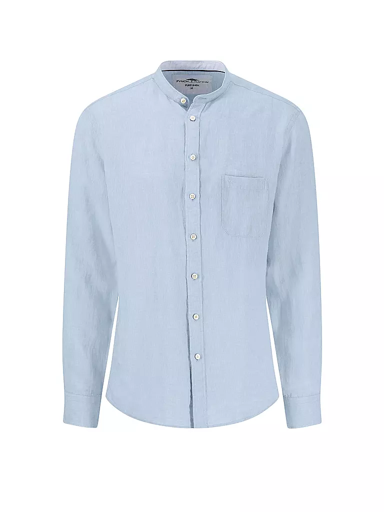 FYNCH-HATTON | Leinenhemd Casual Fit | Hellblau