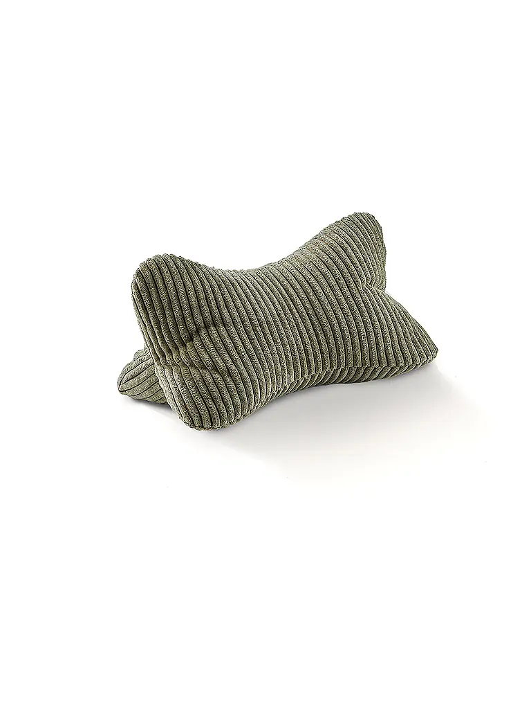 FYNCH-HATTON | Lesekissen 37x16cm KARIAMA Kale | dunkelgrün