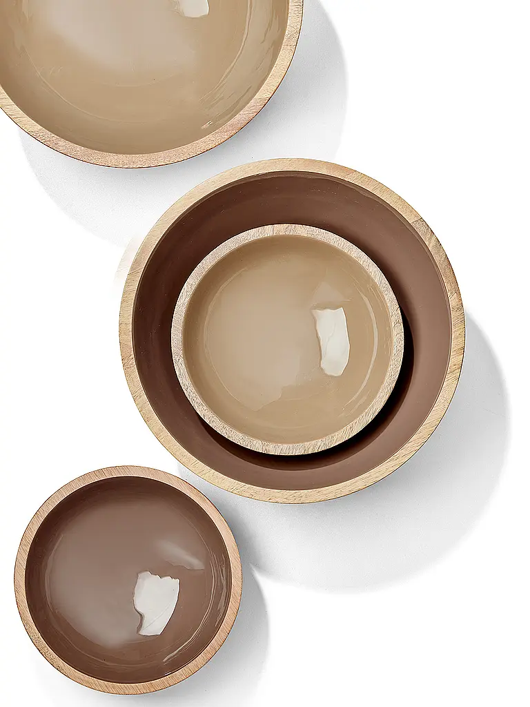 FYNCH-HATTON | Schüssel klein 20cm SINGITA Walnut | hellbraun