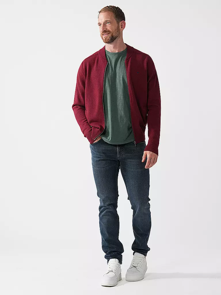 FYNCH-HATTON | Strickjacke | dunkelrot