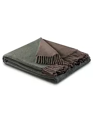 FYNCH-HATTON | Wolldecke - Plaid KIBO 130x170cm Grey Silver   | dunkelgrün