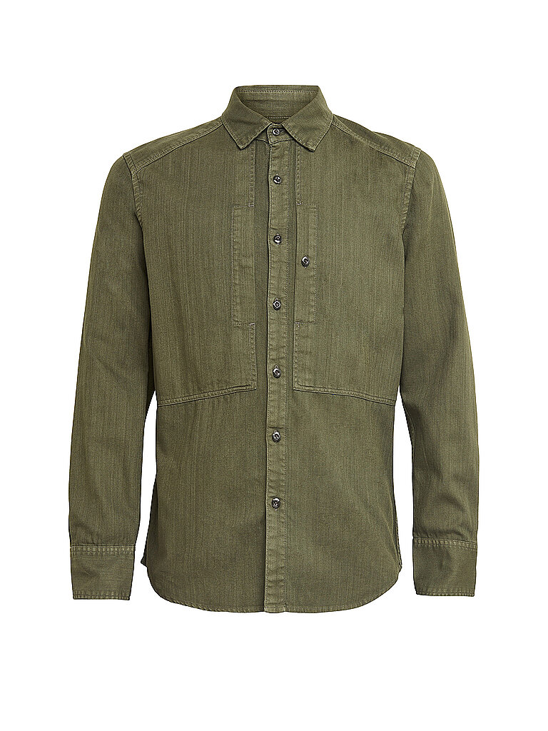 G-STAR RAW Jeanshemd Slim Fit grün | S