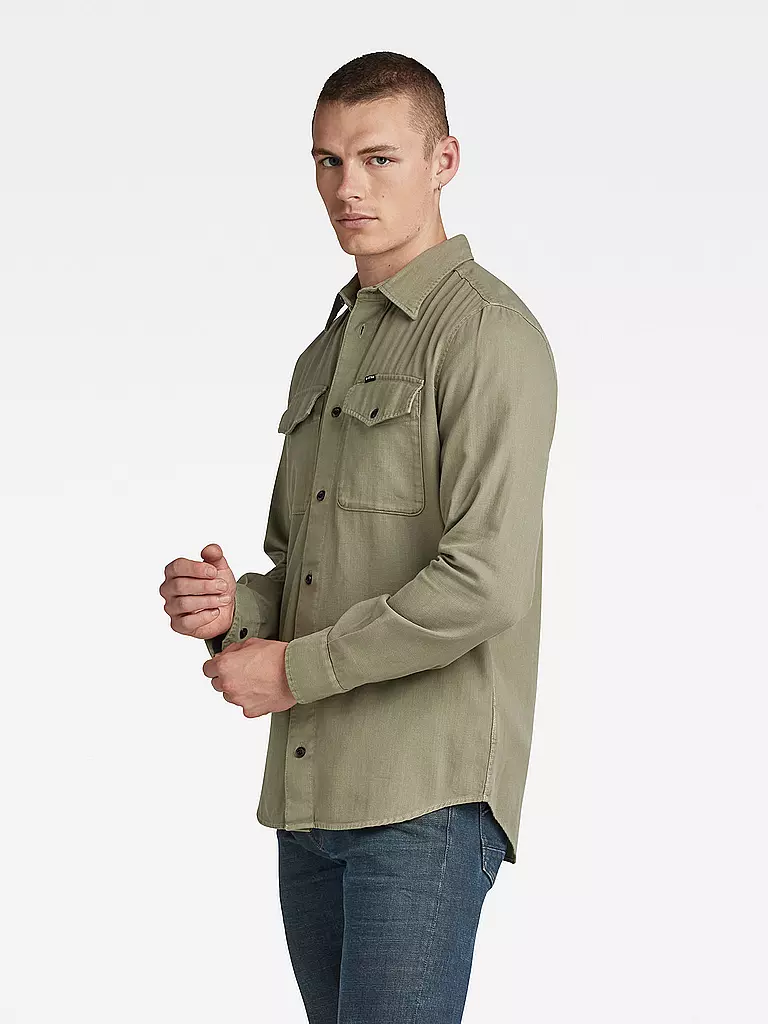 G-STAR RAW | Hemd Slim Fit | beige