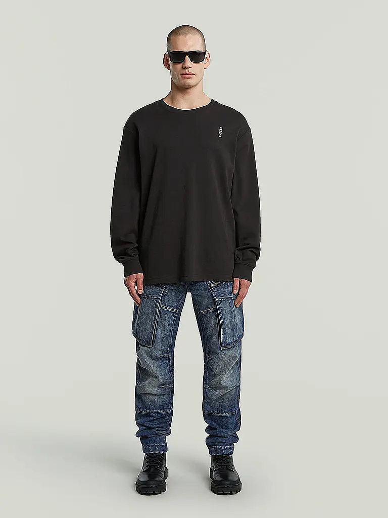 G-STAR RAW | Langarmshirt  | schwarz