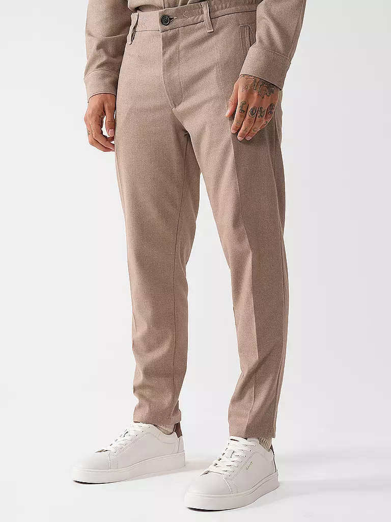 GABBA | Chino MONZA SHAFI WOOL | schwarz