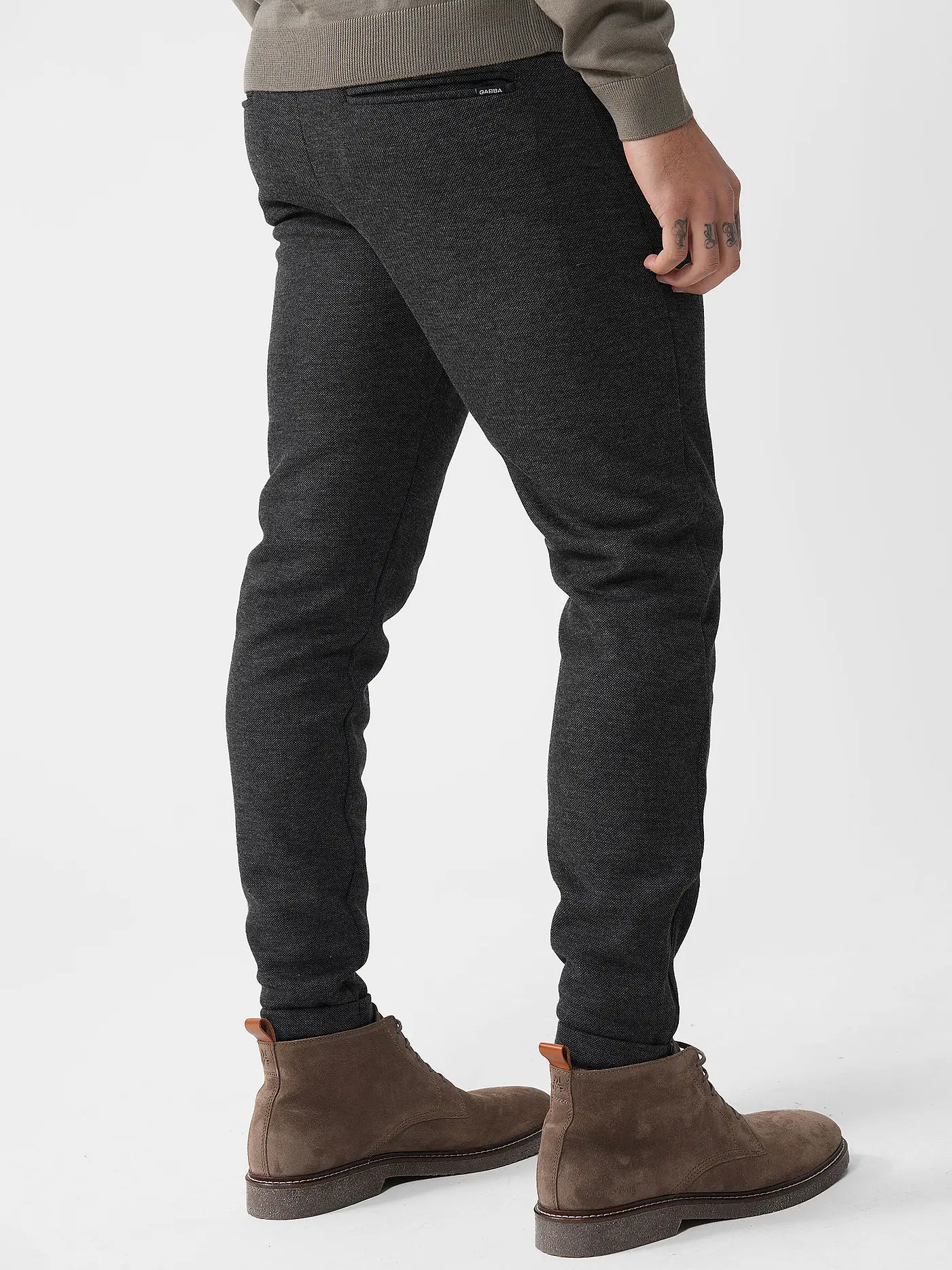 GABBA | Chino PISA GKNIT | grau