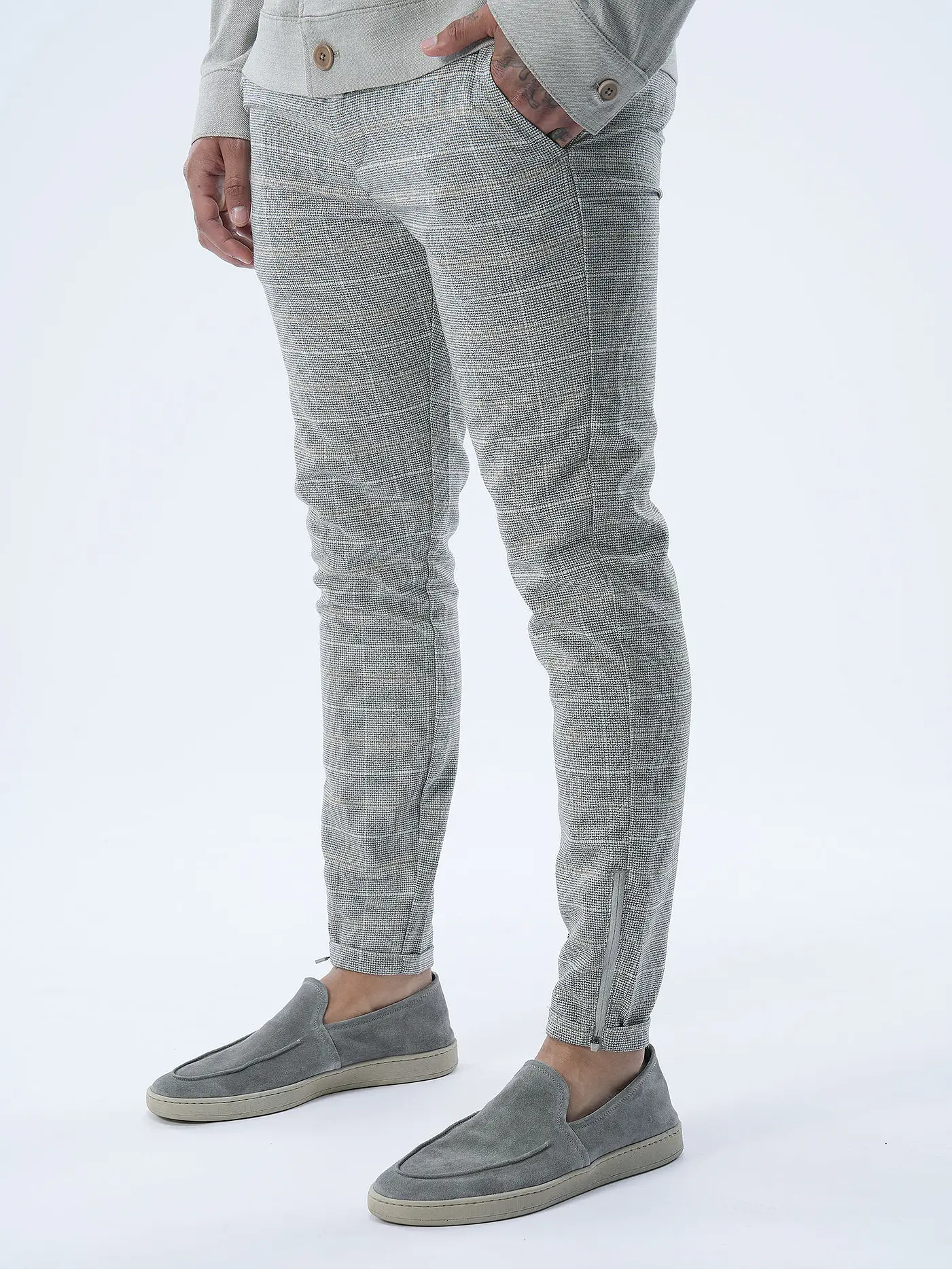 GABBA | Chino Slim Fit PISA KAOS | hellgrau