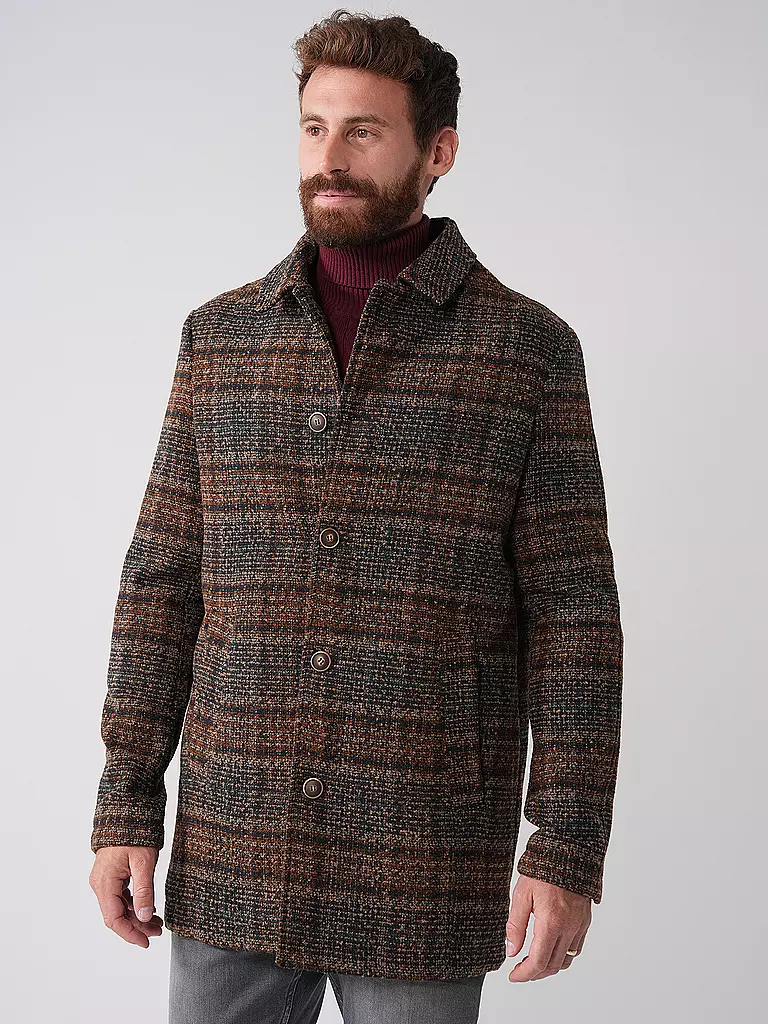 GABBA | Mantel ASHTON CHECK | braun