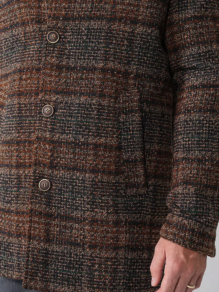 GABBA | Mantel ASHTON CHECK | braun