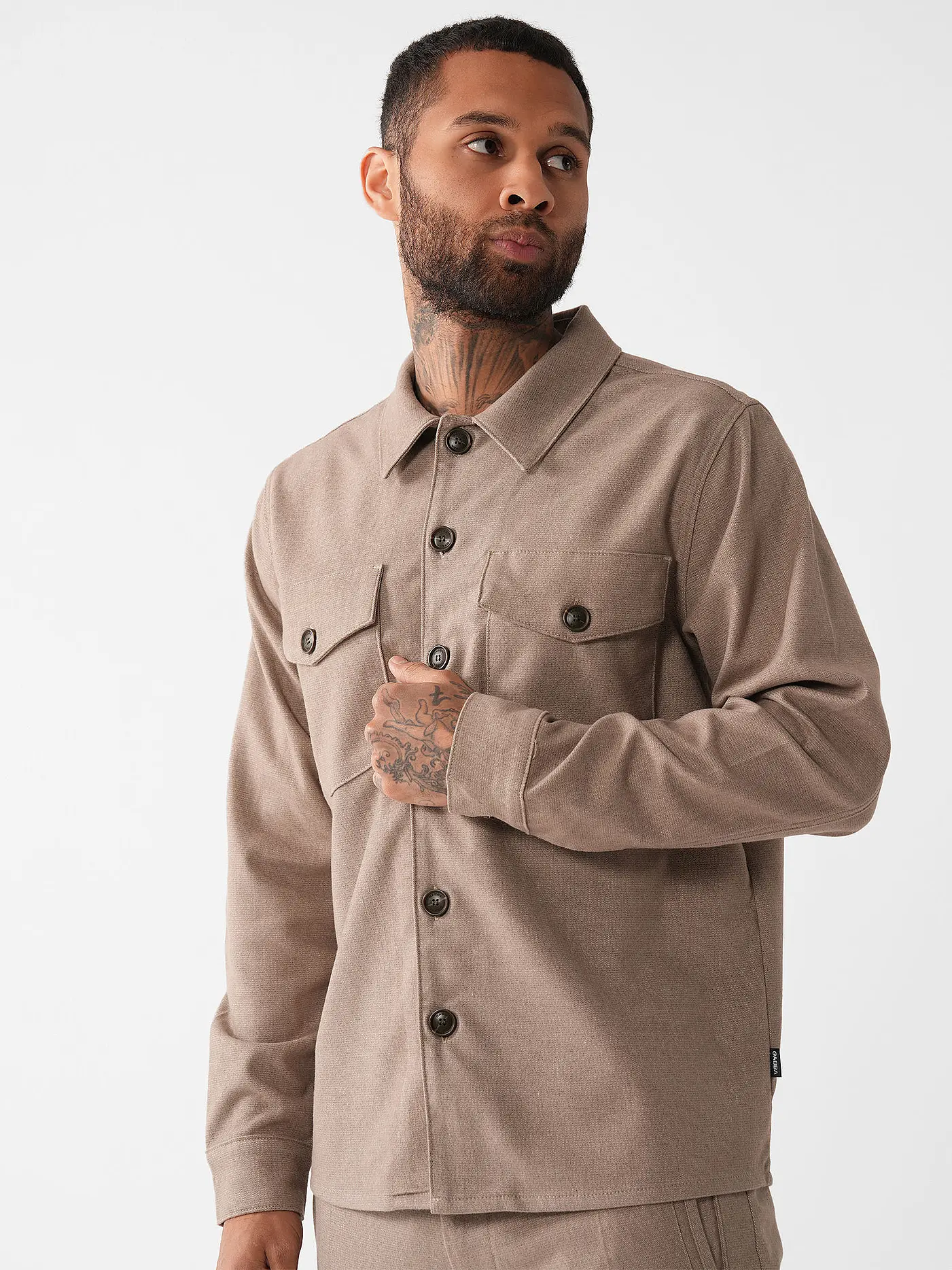 GABBA | Overshirt CLIPPER SHAFI  | braun