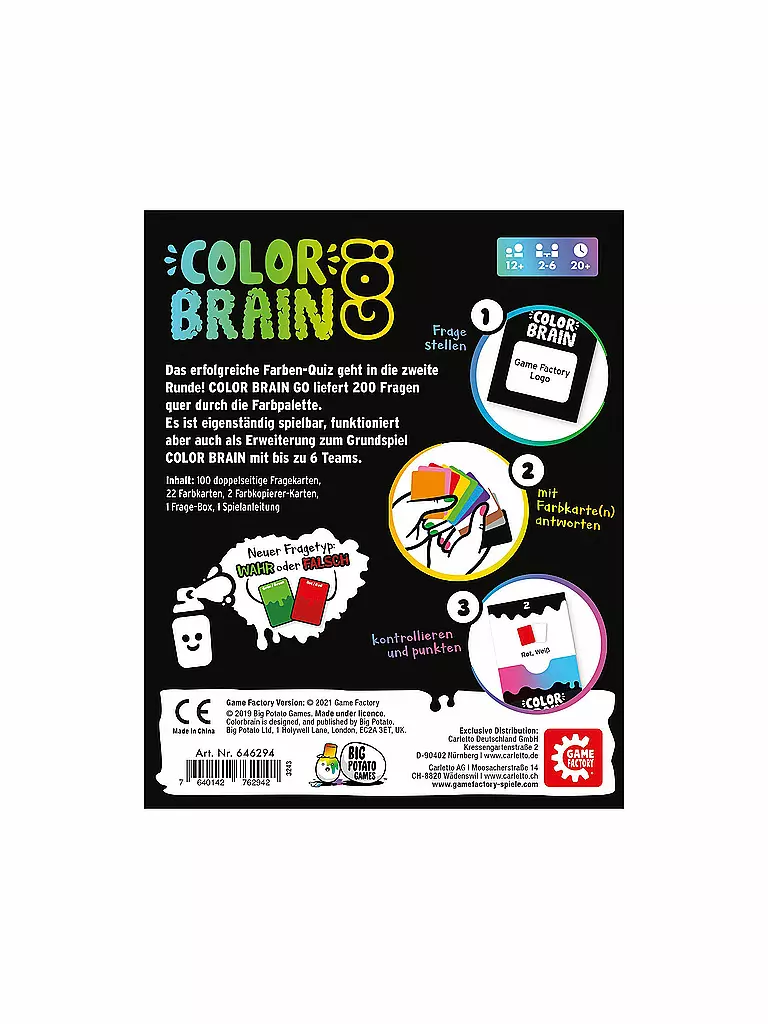 GAME FACTORY | Color Brain Go! (D) | keine Farbe