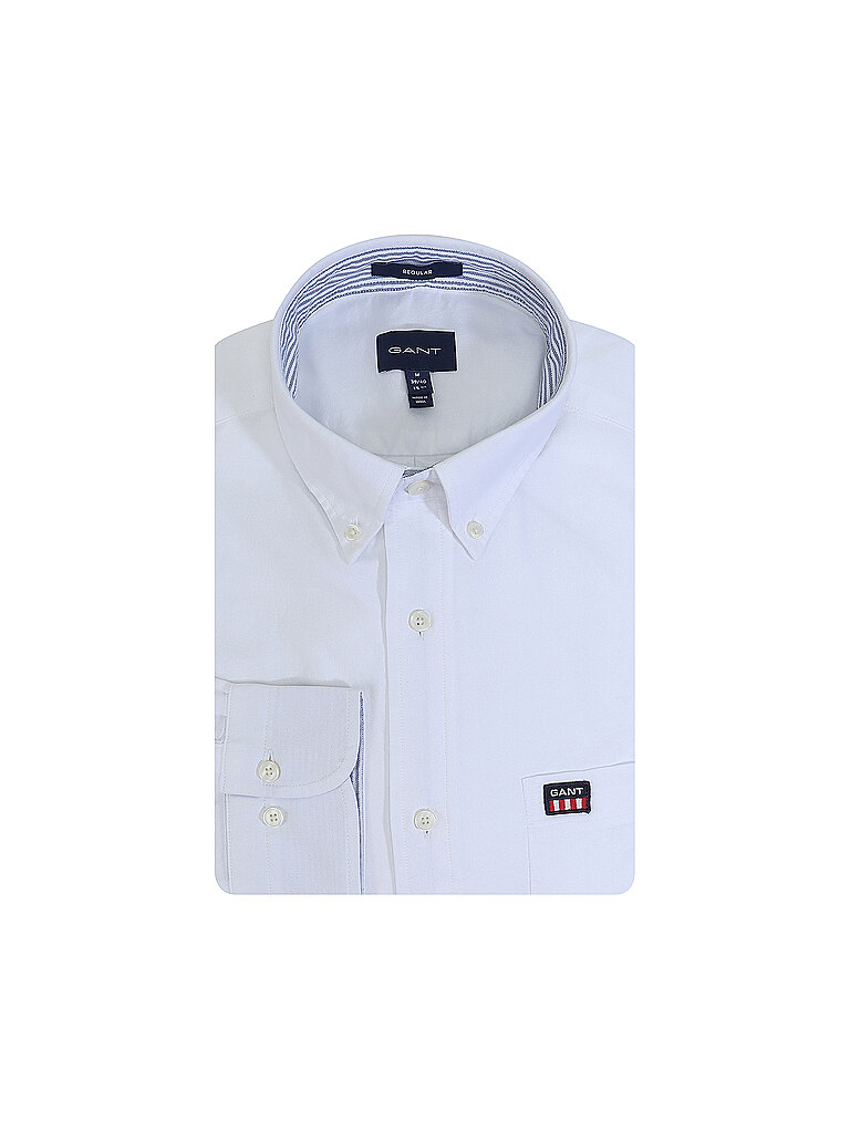 GANT Hemd Regular Fit weiß | M