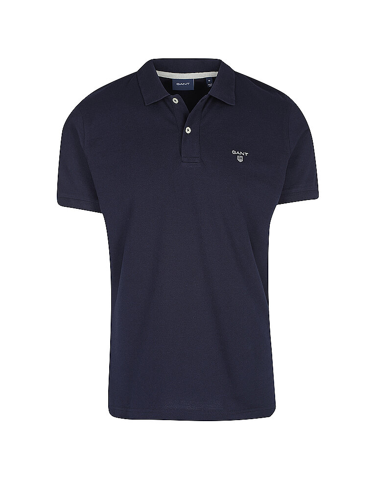 GANT Poloshirt Regular Fit Rugger blau | S